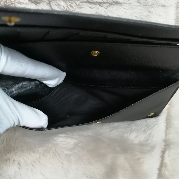Authentic Prada Vintage saffiano leather black Milano wallet - Picture 11 of 14